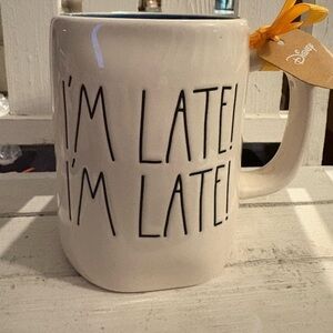 Rae Dunn/Disney “I’m Late, I’m Late Mug